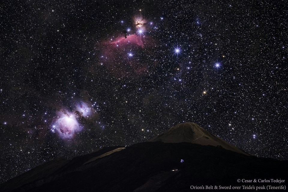 Orione sul monte Teide