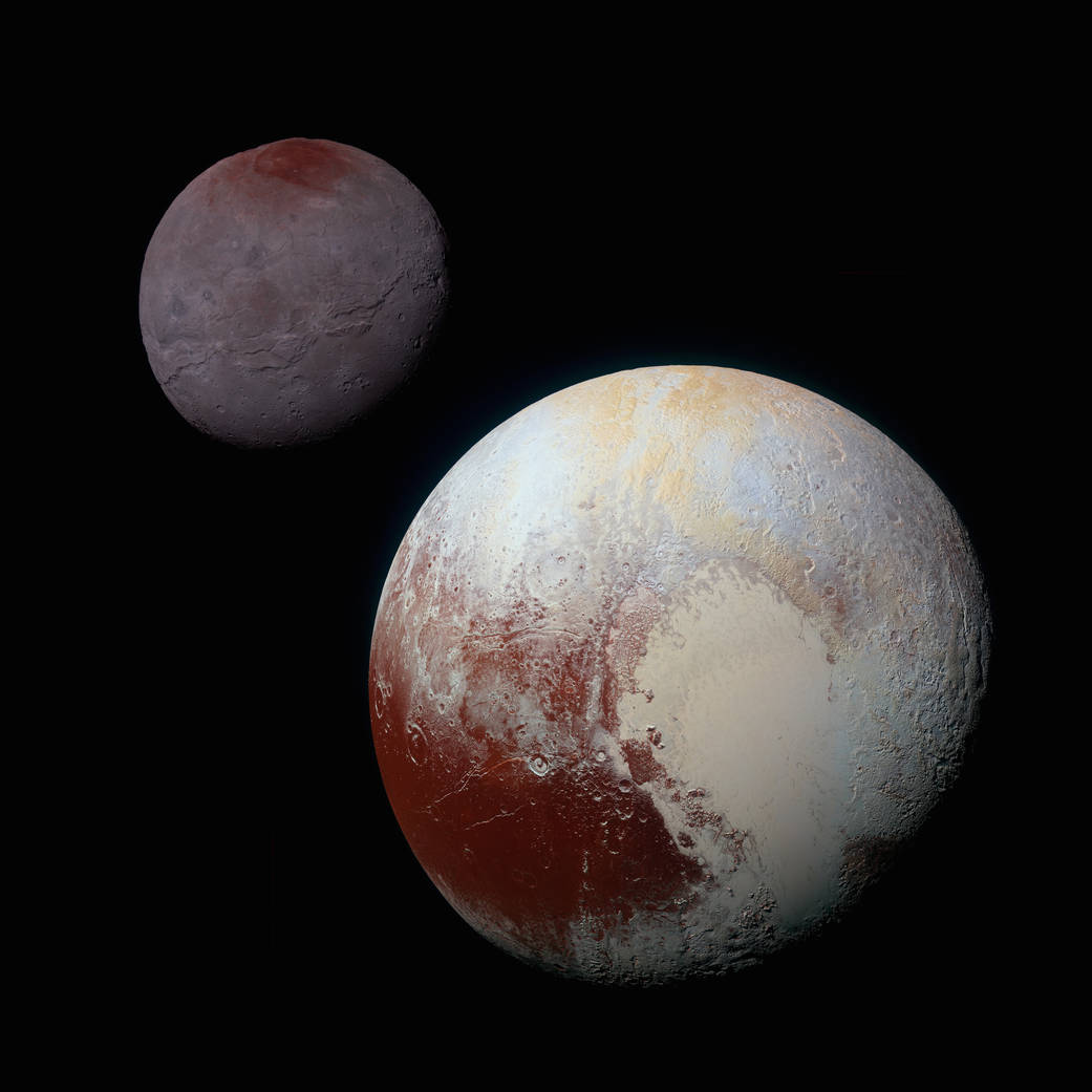 Plutone e Caronte a confronto